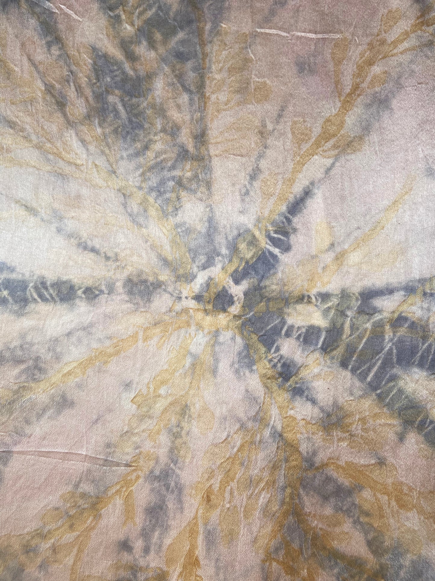 Silver and Peach Kerchief