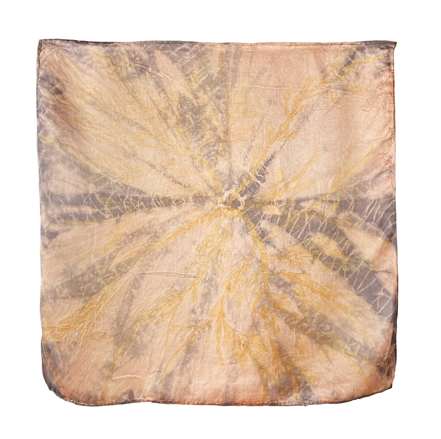 Silver and Peach Kerchief